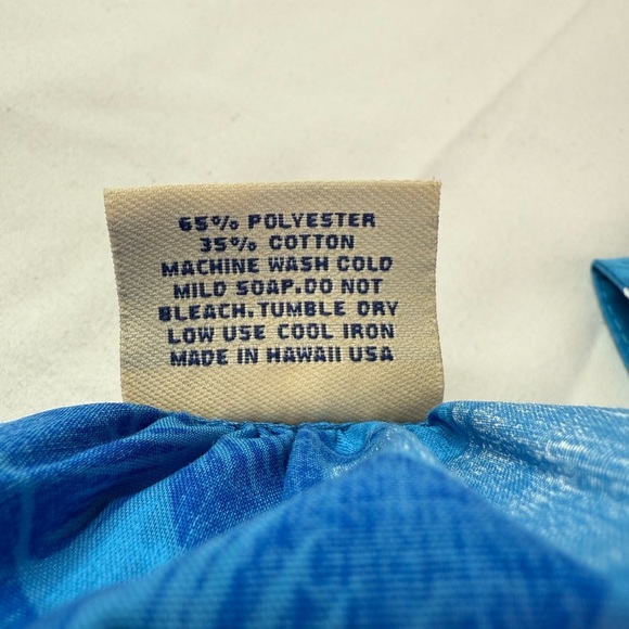 Royal Creations Blue Hawaiian MuuMuu Maxi Dress Size Small - Picture 6 of 9